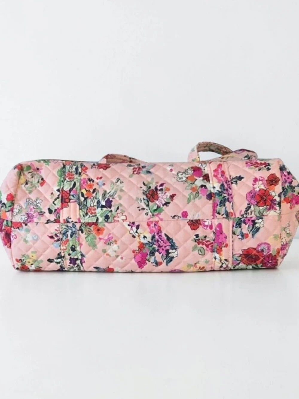 Vera Bradley Quilted Tote Bag Pink Floral Pattern 15